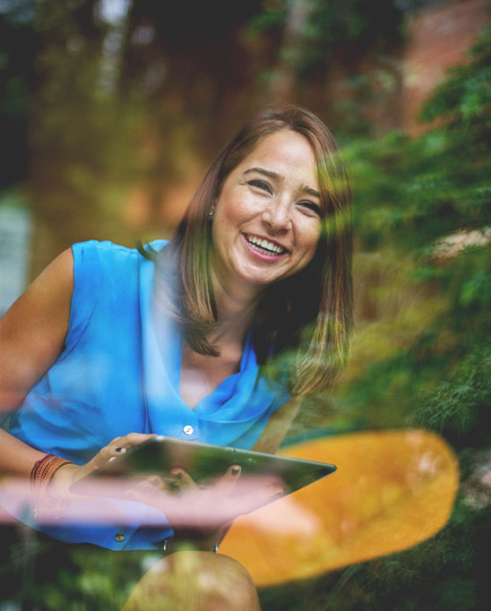 Un employé Esri avec le sourire