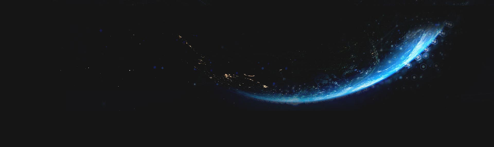 Vue du globe terrestre depuis l'espace