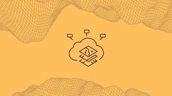 Lignes et carrés connectés représentant un système interopérable