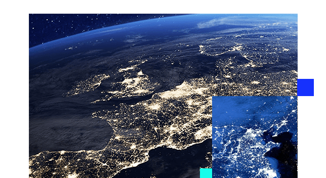 Imagerie satellite de la Terre prise de l’espace