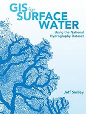 Couverture bleu clair du livre GIS for Surface Water
