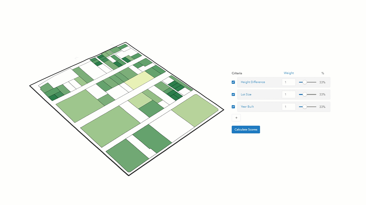 : Animation GIF avec un carré et des zones mises en évidence en vert avec du texte à droite montrant les zones qui conviennent pour le développement 