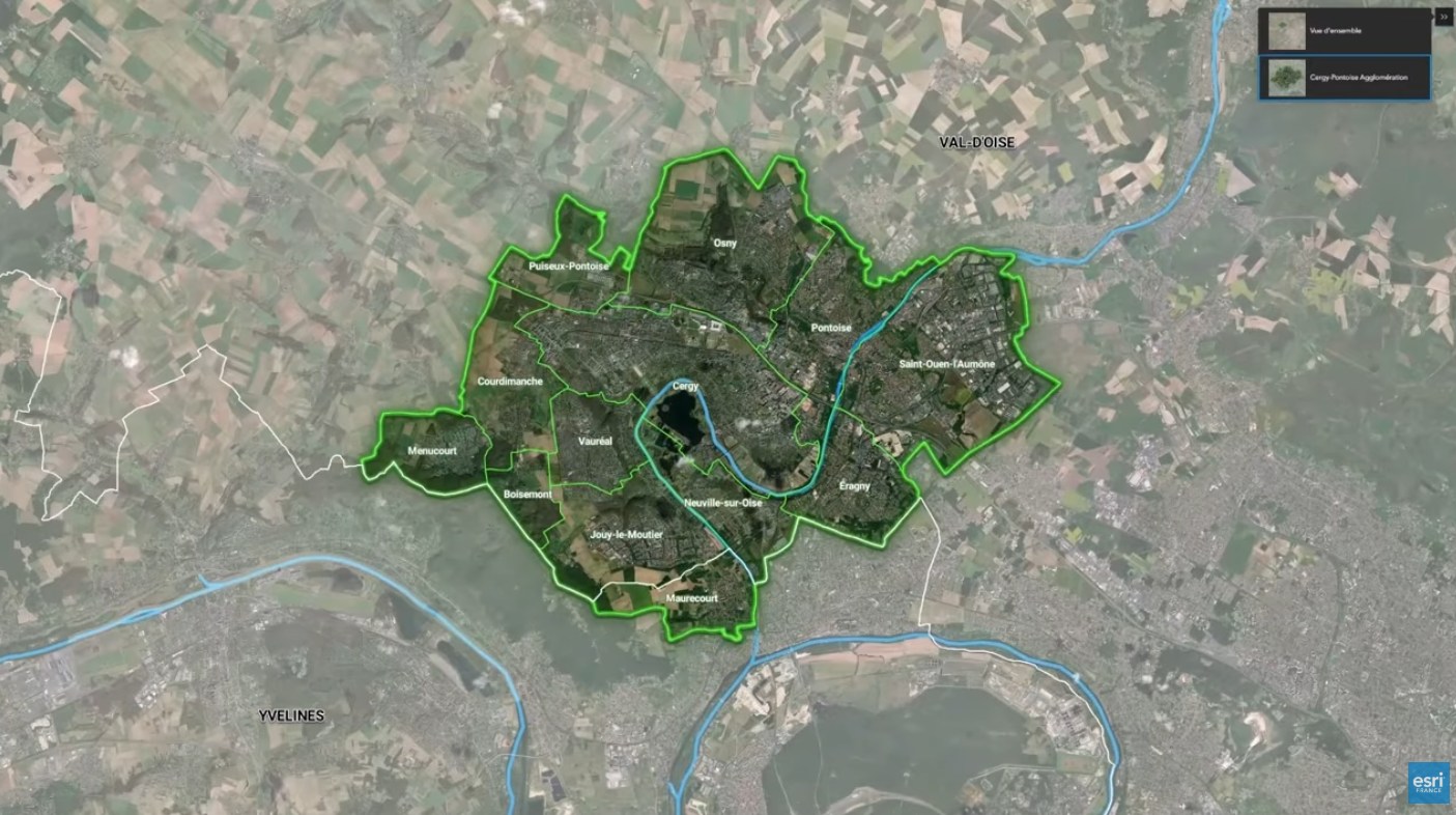 Carte de Cergy-Pontoise