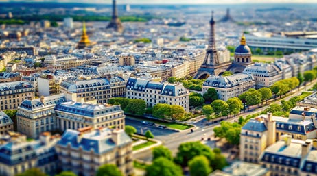Vue aérienne d’une zone urbaine