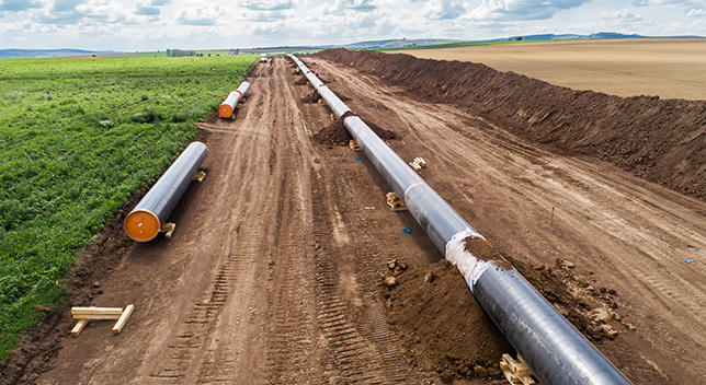 Construction de pipeline dans les impuretés récemment compactées et préparées 