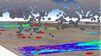 Visualisation de la hauteur d’un panache de fumée à la surface de la Terre