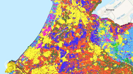 Carte multicolore affichant un sous-sol peu profond et des profondeurs jusqu'à 50 mètres