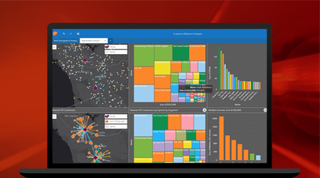 Tableau de bord de cartes avec diagrammes