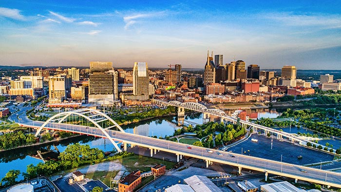 Une vue de Nashville représente un accès accru aux outils, applications et cartes SIG à travers les collectivités locales pour améliorer le partage des données et l’innovation