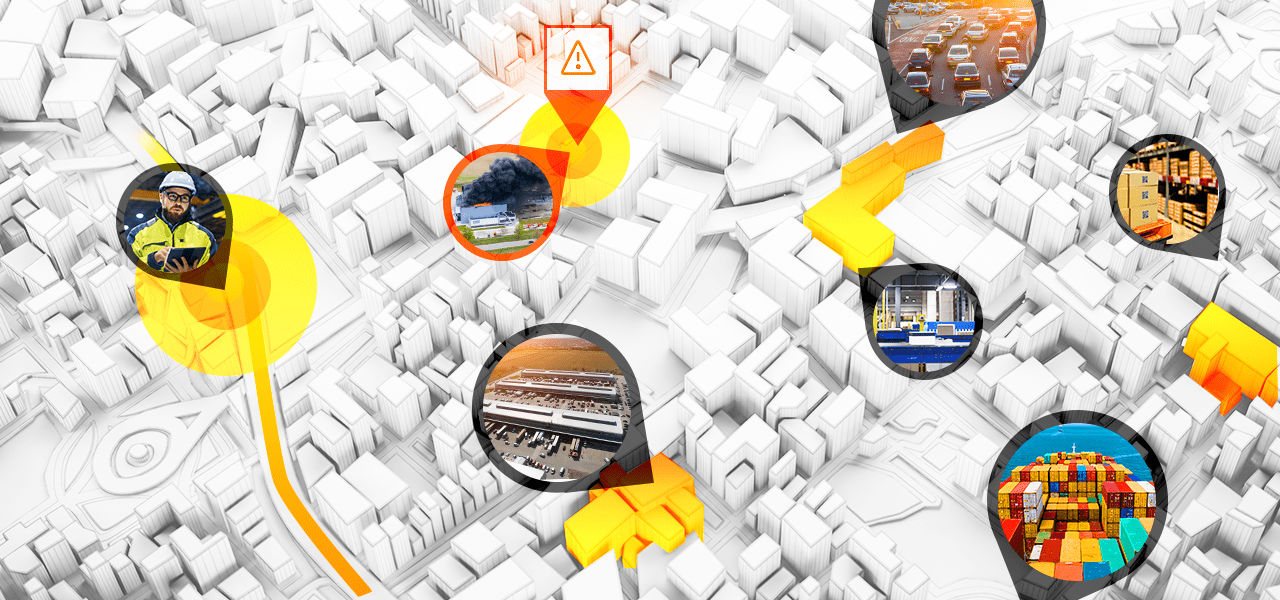 La carte numérique 3D illustre les meilleurs itinéraires pour effectuer des livraisons.