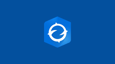 Icône du produit ArcGIS Earth sur un arrière-plan bleu uni