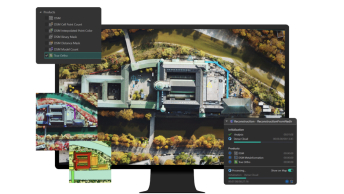 Groupe d’images de maillage 3D sur un écran d’ordinateur