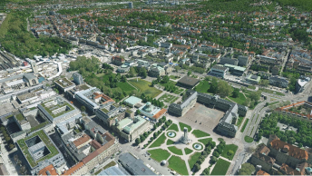 Maillage 3D du Nouveau Château de Stuttgart